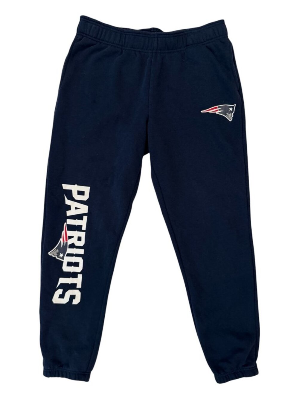 Ultra Game NFL New England Patriots Fleece Jogger Sweatpants Navy Men's Large